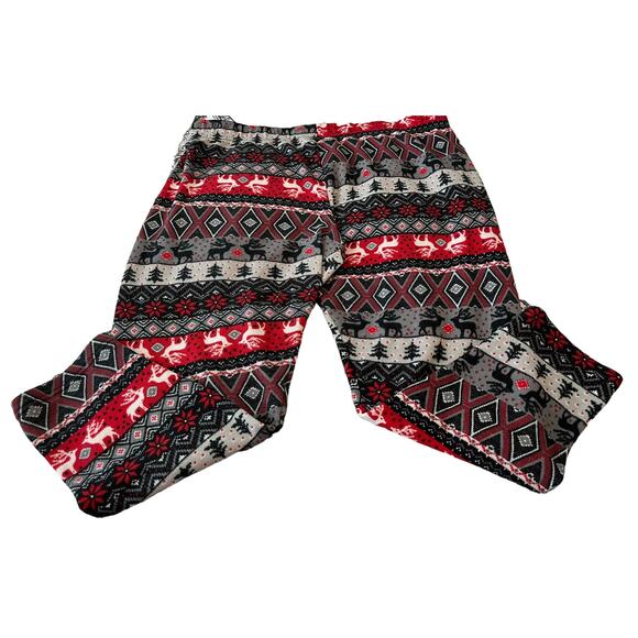 TWO (2) FADED GLORY PAJAMA BOTTOMS, WOMENS-3X (22W-24W)-NAVY BLUE RED GREY BLACK - Picture 6 of 9